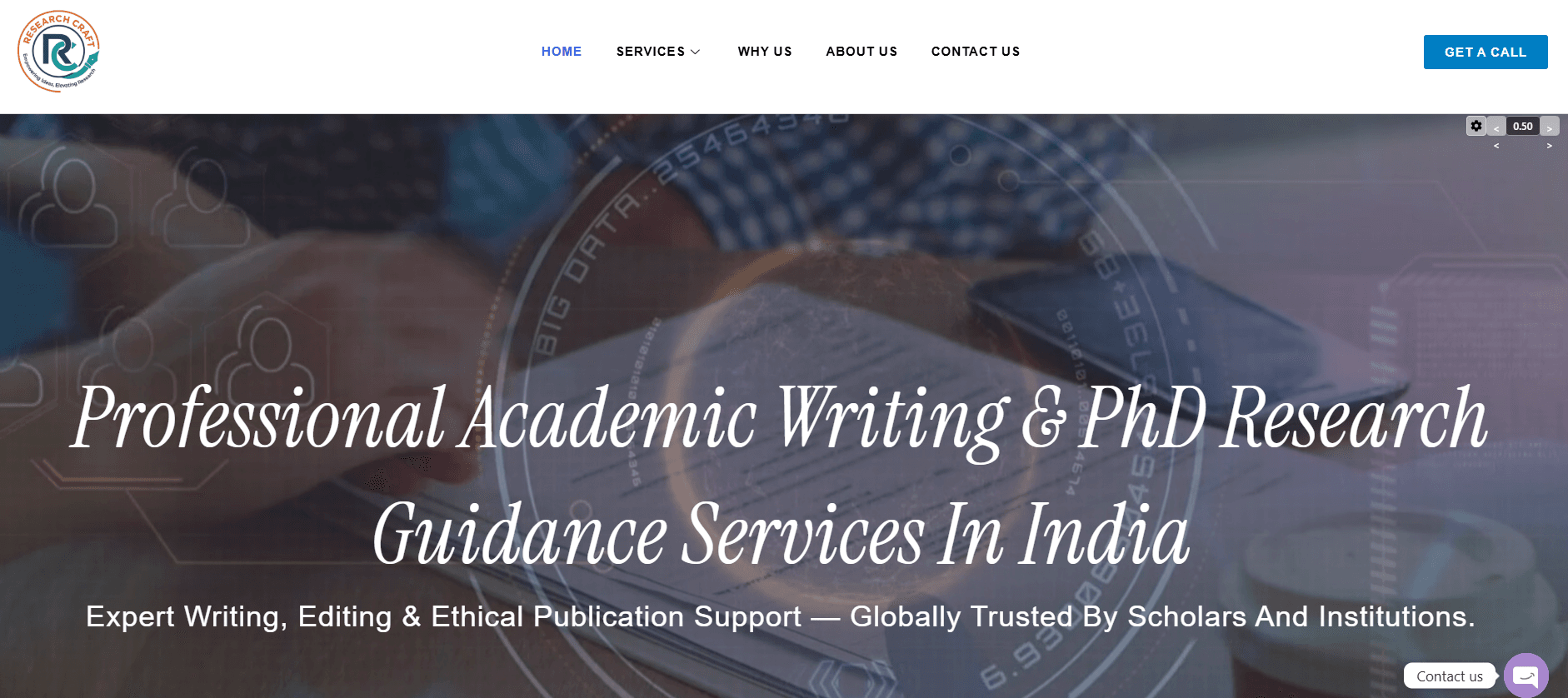 ResearchCraft academic writing platform